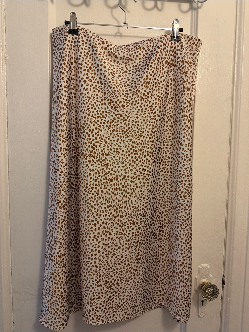J. Crew Leopard midi skirt